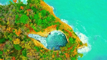 4K俯瞰唯美海岛