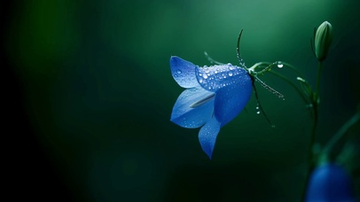 蓝风铃花