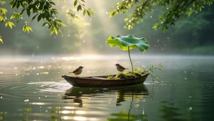 清晨阳光风景