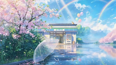 唯美的雨天