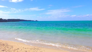 夏日放松海滩海浪