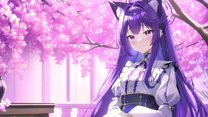 樱花狐耳少女