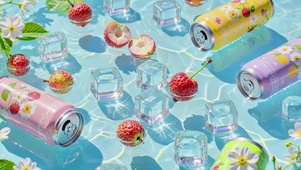 水波里的清凉冰饮