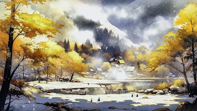 黑金插画AI壁纸