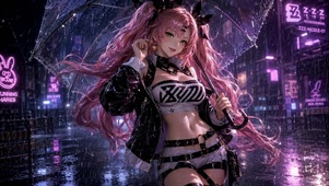 雨夜霓虹少女