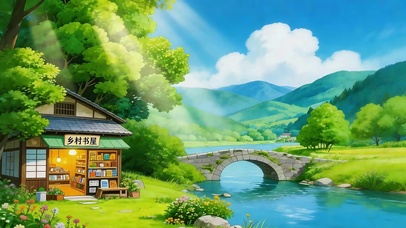 乡村书屋 护眼治愈