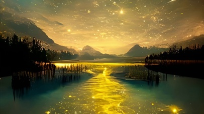 梦幻星河流动唯美