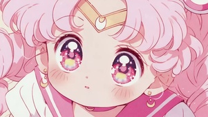 可爱的动漫插画美少女