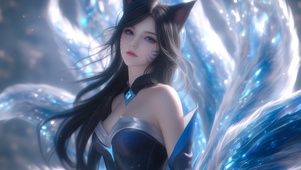 九尾猫耳女孩阿狸