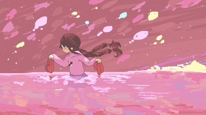 水中小女孩
