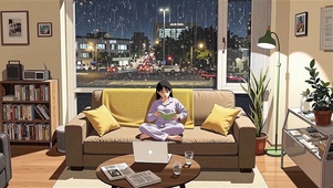 雨夜安静看书