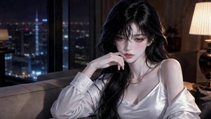 夜色都市清冷美少女