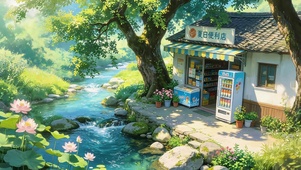河流边小卖部