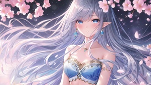 桃花精灵少女