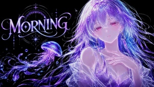 紫发梦幻水母二次元美少女