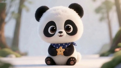 可爱熊猫