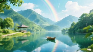 雨中彩虹