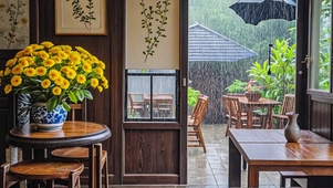 【雨景】门外的雨