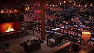 舒适秋雨小屋