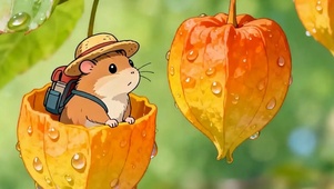 树下松鼠带鱼屏