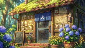 森林里的旧书屋