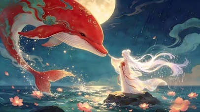 红海豚与少女