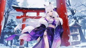 雪山紫狐