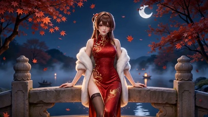 寒月红妆