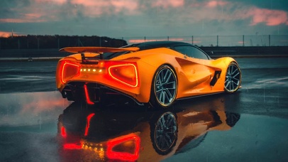 4K酷炫原画 跑车