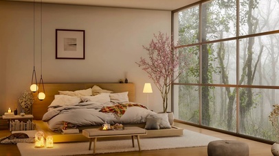 春雨天别墅房间