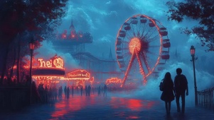 雾气缭绕神秘万圣乐园