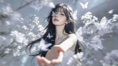 治愈鲜花女孩