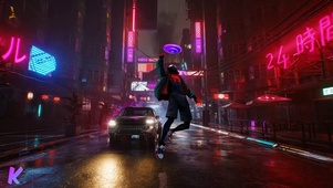 蜘蛛侠赛博朋克街道