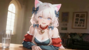 可爱猫耳女孩
