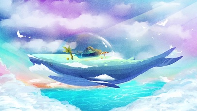 小清新海洋鲸鱼插画