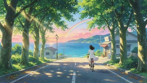 在乡间的路上