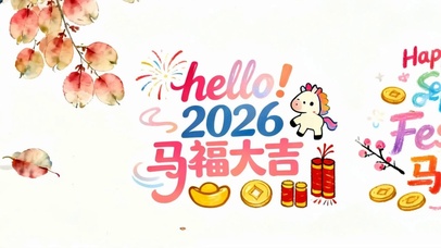 2026马到成功双屏带鱼屏