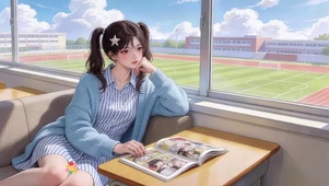 课间女孩