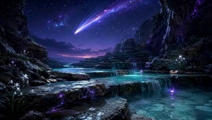 星河峡谷夜景