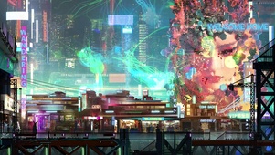 赛博朋克科幻城市