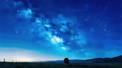 草原星空夜