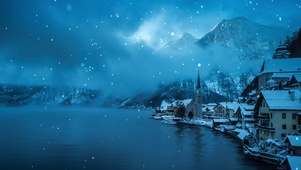 美丽的雪景