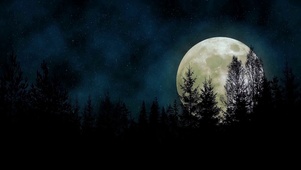 中秋星空月圆