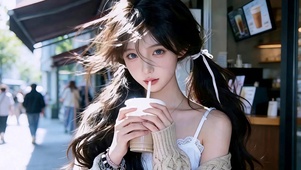 清纯甜美双马尾女孩