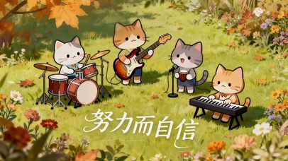 努力而自信的喵喵乐队