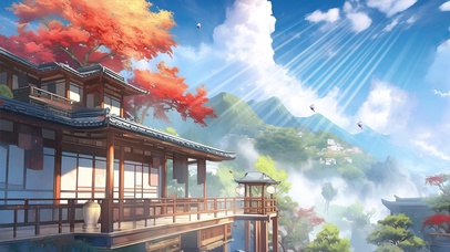 唯美解压动漫场景