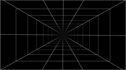 黑白线条隧道空间