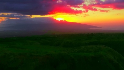 夕阳航拍