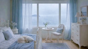 雨天海景房小憩