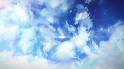 青春毕业季唯美晴空羽毛文字控